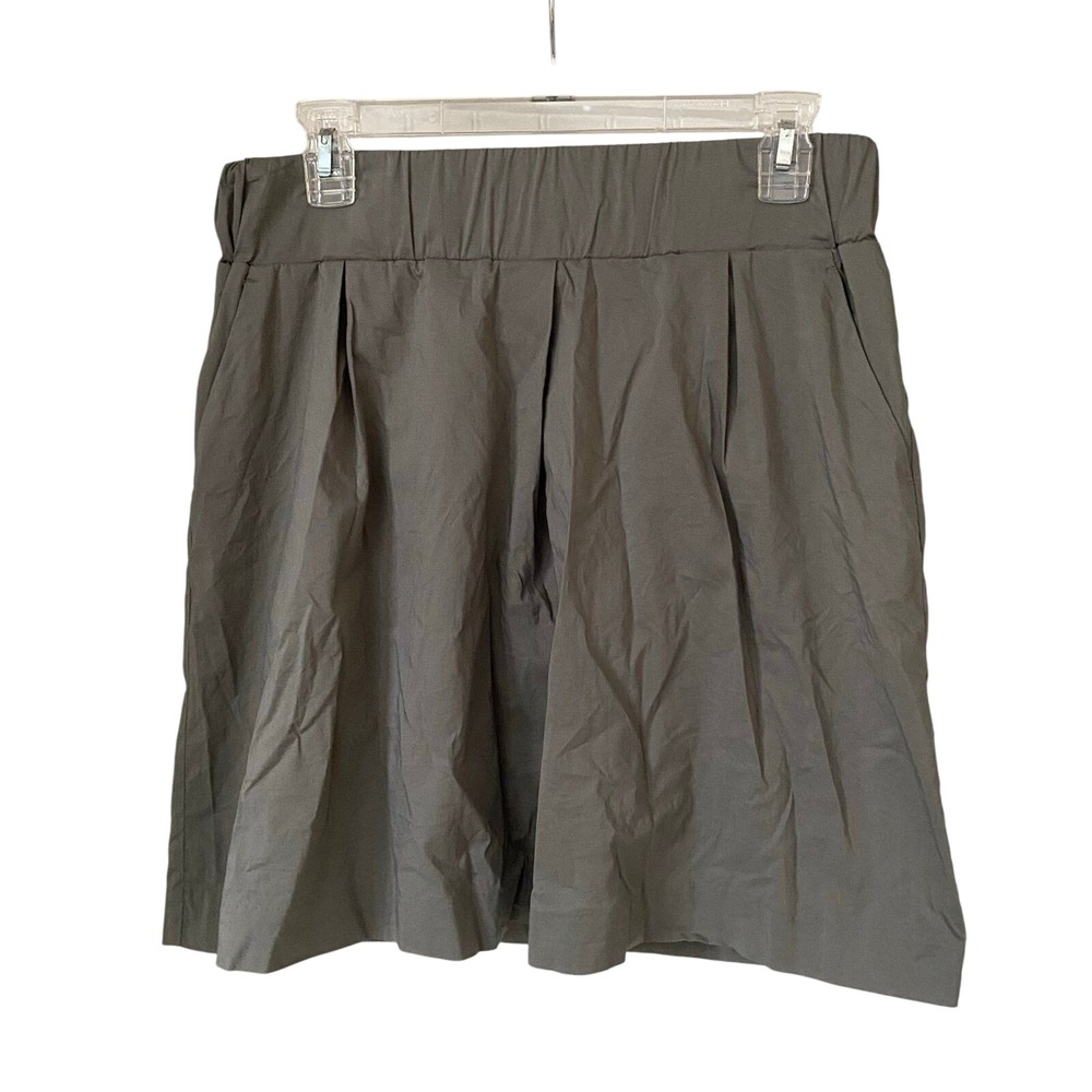 Women's Banana Republic Casual Skirt Olive Green Medium Elastic Waist Zipper